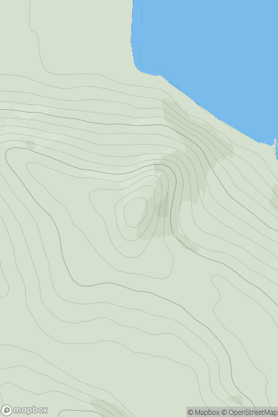 Thumbnail image for Suidhe Chatain showing contour plot for surrounding peak