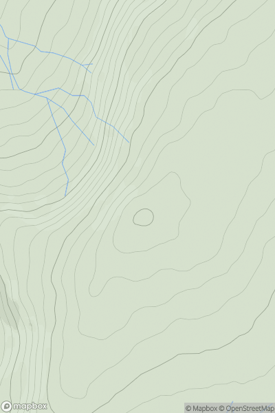 Thumbnail image for Cracoe Fell showing contour plot for surrounding peak