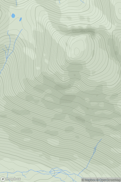 Thumbnail image for Napes Needle showing contour plot for surrounding peak