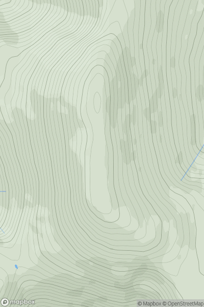 Thumbnail image for Skiddaw Middle Top showing contour plot for surrounding peak