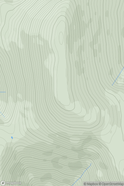 Thumbnail image for Skiddaw South Top showing contour plot for surrounding peak