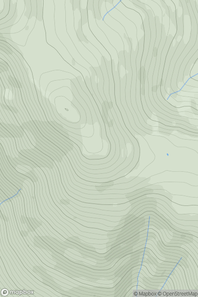 Thumbnail image for Skiddaw - Lesser Man showing contour plot for surrounding peak