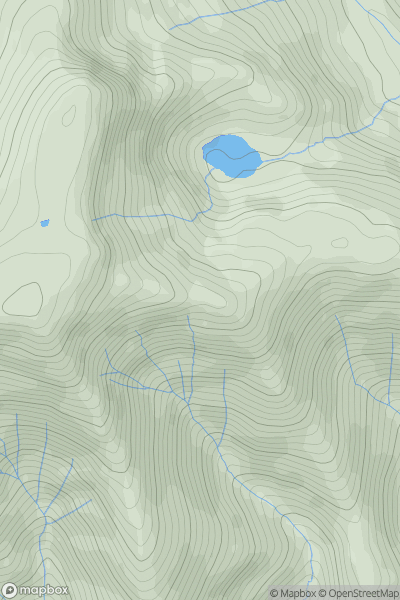 Thumbnail image for Doddick Fell showing contour plot for surrounding peak
