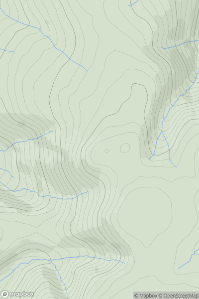 Thumbnail image for Little Sca Fell showing contour plot for surrounding peak