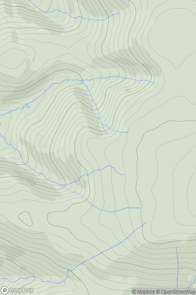 Thumbnail image for Frozen Fell showing contour plot for surrounding peak