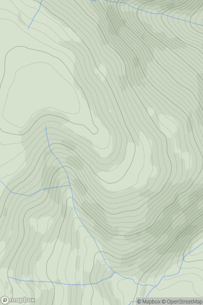 Thumbnail image for Seat How (Thornthwaite) showing contour plot for surrounding peak