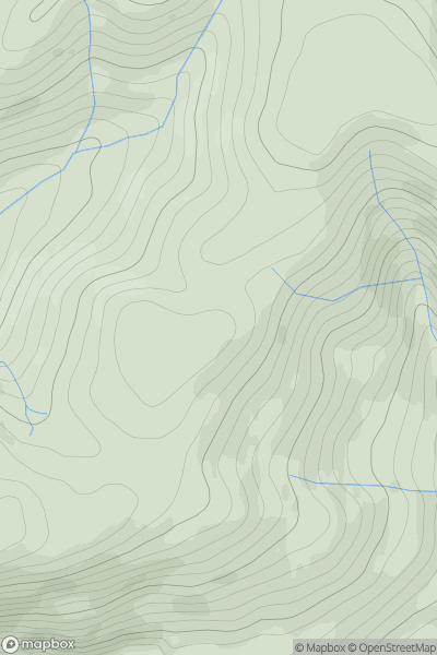 Thumbnail image for Tarbarrel Moss showing contour plot for surrounding peak