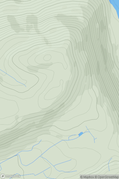 Thumbnail image for Lothwaite showing contour plot for surrounding peak