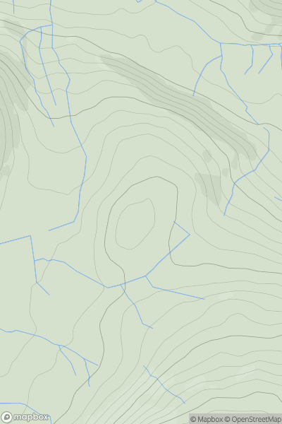 Thumbnail image for Burthwaite Heights showing contour plot for surrounding peak