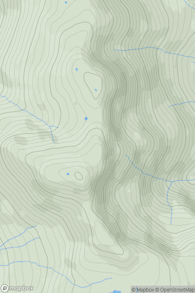 Thumbnail image for Crinkle Crags - Fourth Crinkle showing contour plot for surrounding peak