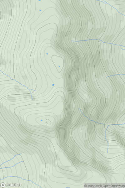 Thumbnail image for Crinkle Crags - Gunson Knott (Fifth Crinkle) showing contour plot for surrounding peak