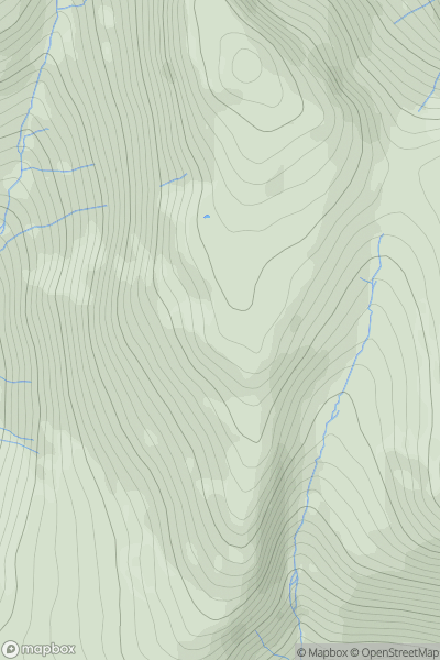 Thumbnail image for Pike de Bield showing contour plot for surrounding peak