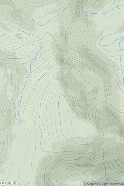 Thumbnail image for Eel Crag (Birkett) showing contour plot for surrounding peak