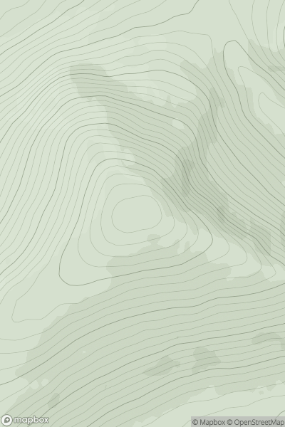 Thumbnail image for Beinn a' Chumhainn showing contour plot for surrounding peak