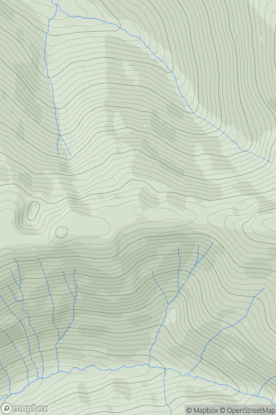 Thumbnail image for Gasgale Crags showing contour plot for surrounding peak