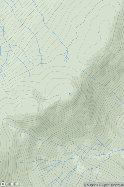 Thumbnail image for Buck Pike (Mickleden) showing contour plot for surrounding peak