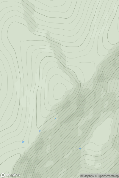 Thumbnail image for Leacann na Sguabaich showing contour plot for surrounding peak