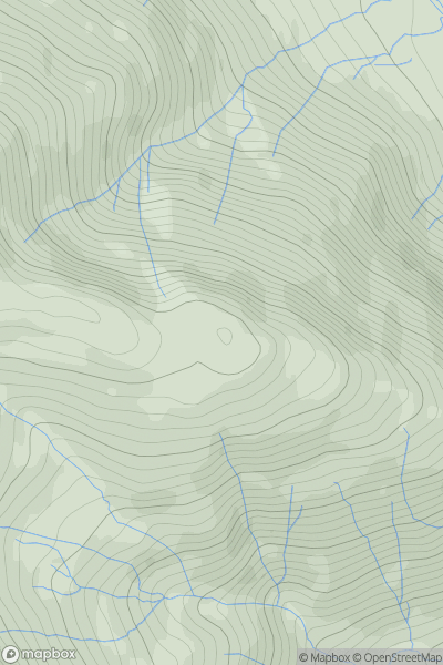 Thumbnail image for White Stones - The Band showing contour plot for surrounding peak