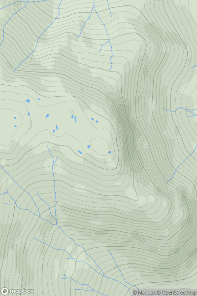 Thumbnail image for Blake Rigg (Little Langdale) showing contour plot for surrounding peak