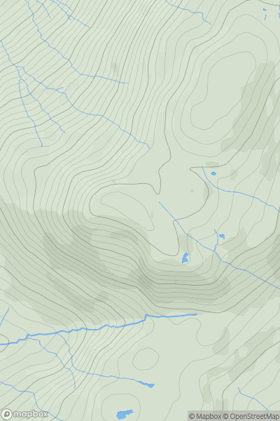 Thumbnail image for Border End showing contour plot for surrounding peak