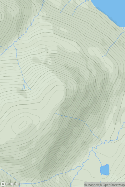 Thumbnail image for Loweswater End - Carling Knott showing contour plot for surrounding peak