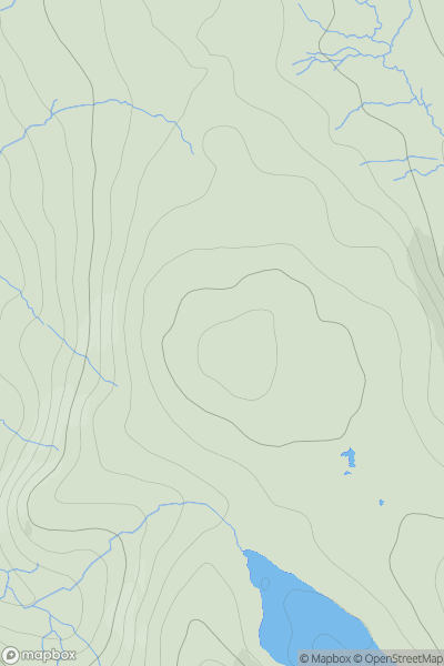 Thumbnail image for Watendlath Fell (Long Moss) showing contour plot for surrounding peak