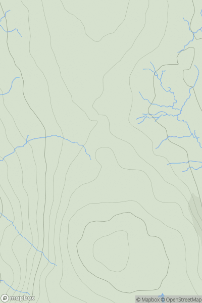 Thumbnail image for Shivery Knott showing contour plot for surrounding peak