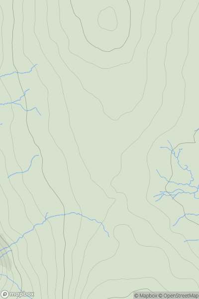 Thumbnail image for Middle Crag showing contour plot for surrounding peak