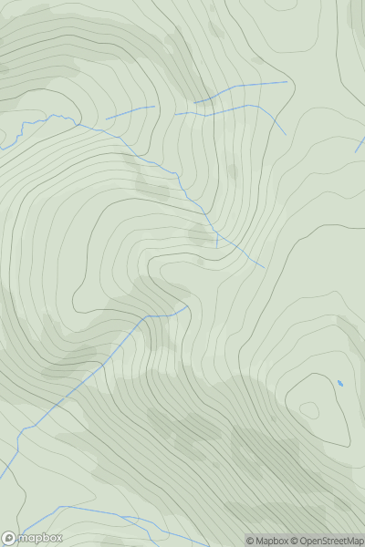 Thumbnail image for Sharp Knott showing contour plot for surrounding peak