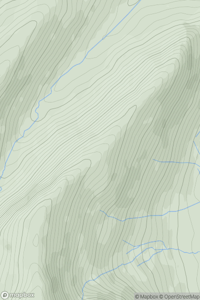 Thumbnail image for Red Knott showing contour plot for surrounding peak