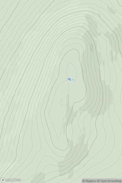 Thumbnail image for Beinn Eilde showing contour plot for surrounding peak