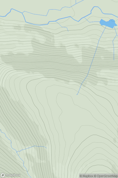 Thumbnail image for Lingmell (Ennerdale) showing contour plot for surrounding peak