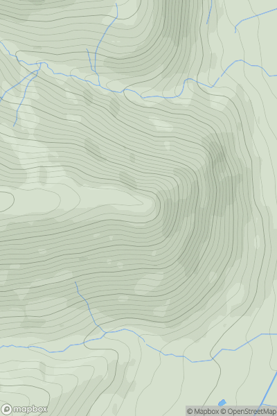 Thumbnail image for Rowling End showing contour plot for surrounding peak