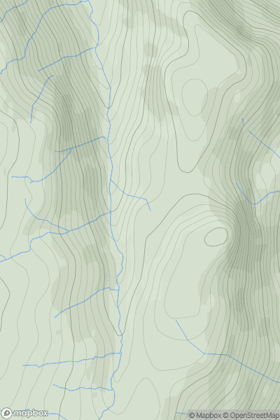 Thumbnail image for Castle Crag (Shoulthwalte) showing contour plot for surrounding peak