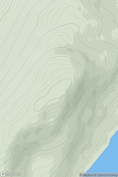 Thumbnail image for Binnein Shios showing contour plot for surrounding peak