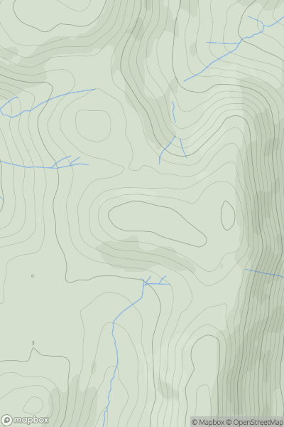 Thumbnail image for Sourfoot Fell showing contour plot for surrounding peak