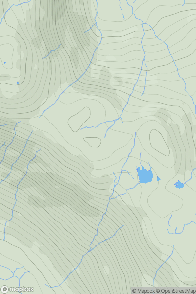 Thumbnail image for Swinescar Pike showing contour plot for surrounding peak