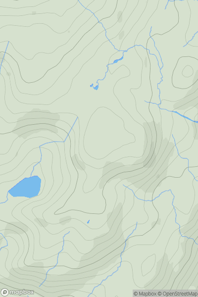 Thumbnail image for Dawsonground Crags showing contour plot for surrounding peak