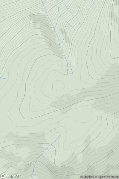 Thumbnail image for Irton Fell showing contour plot for surrounding peak