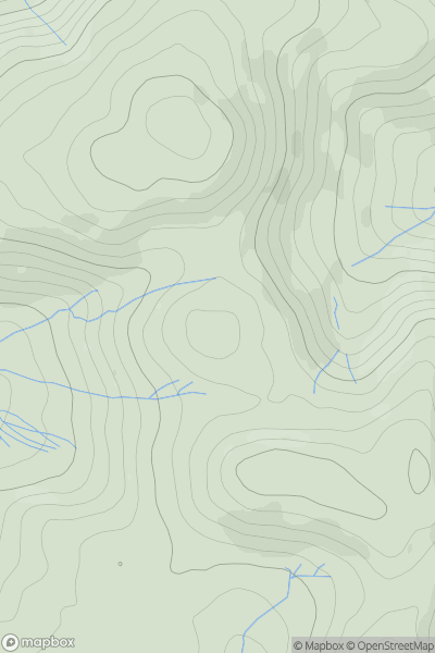 Thumbnail image for Smithy Fell showing contour plot for surrounding peak