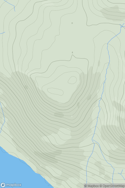 Thumbnail image for Darling Fell showing contour plot for surrounding peak