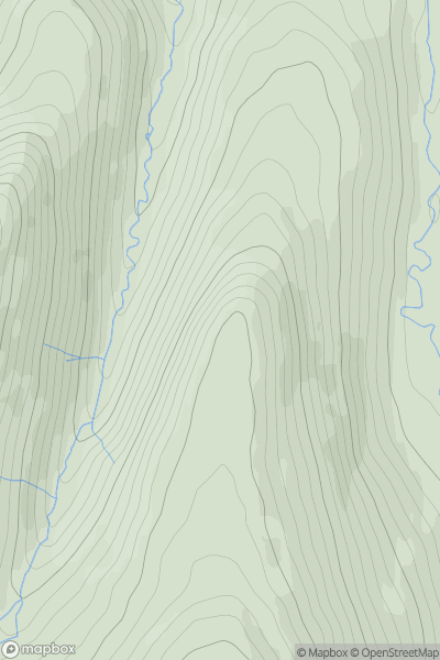 Thumbnail image for Little Dodd (Loweswater) showing contour plot for surrounding peak