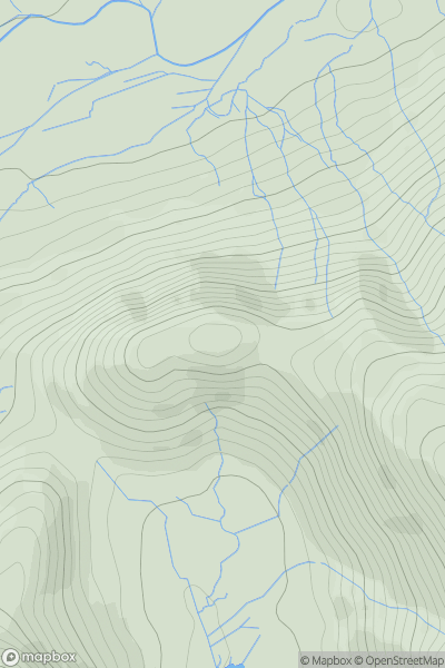 Thumbnail image for Side Pike showing contour plot for surrounding peak