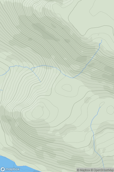 Thumbnail image for Brown How (Ennerdale) showing contour plot for surrounding peak