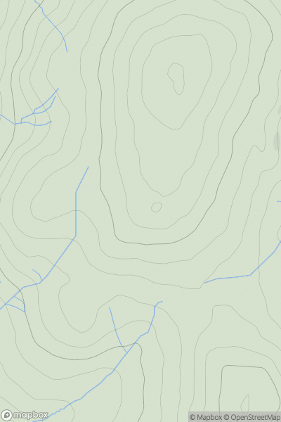 Thumbnail image for Stone Pike showing contour plot for surrounding peak