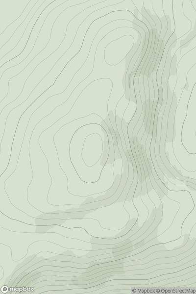 Thumbnail image for Creag na Doire Duibhe showing contour plot for surrounding peak