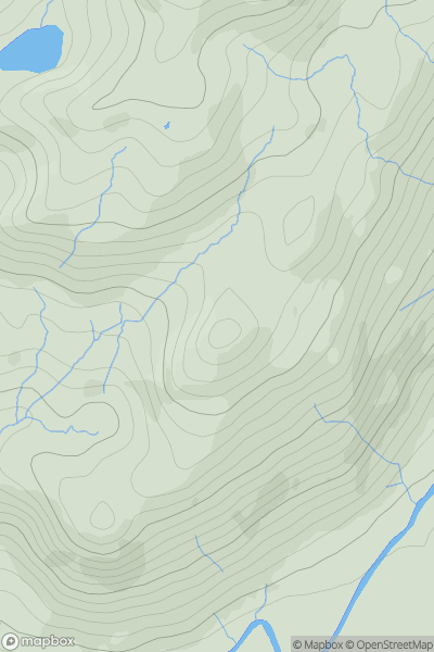 Thumbnail image for Goat Crag showing contour plot for surrounding peak