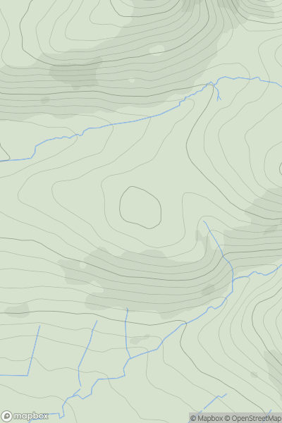 Thumbnail image for Kelton Fell showing contour plot for surrounding peak