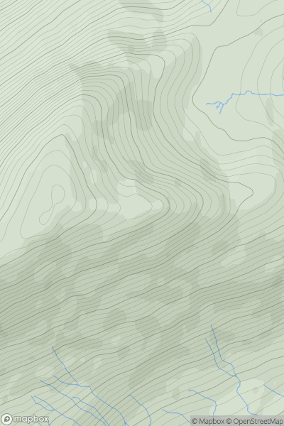 Thumbnail image for Gavel Pike showing contour plot for surrounding peak