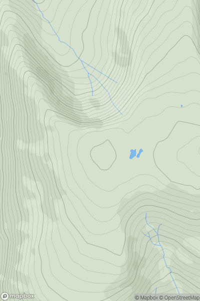 Thumbnail image for Caudale Moor - John Bell's Banner showing contour plot for surrounding peak